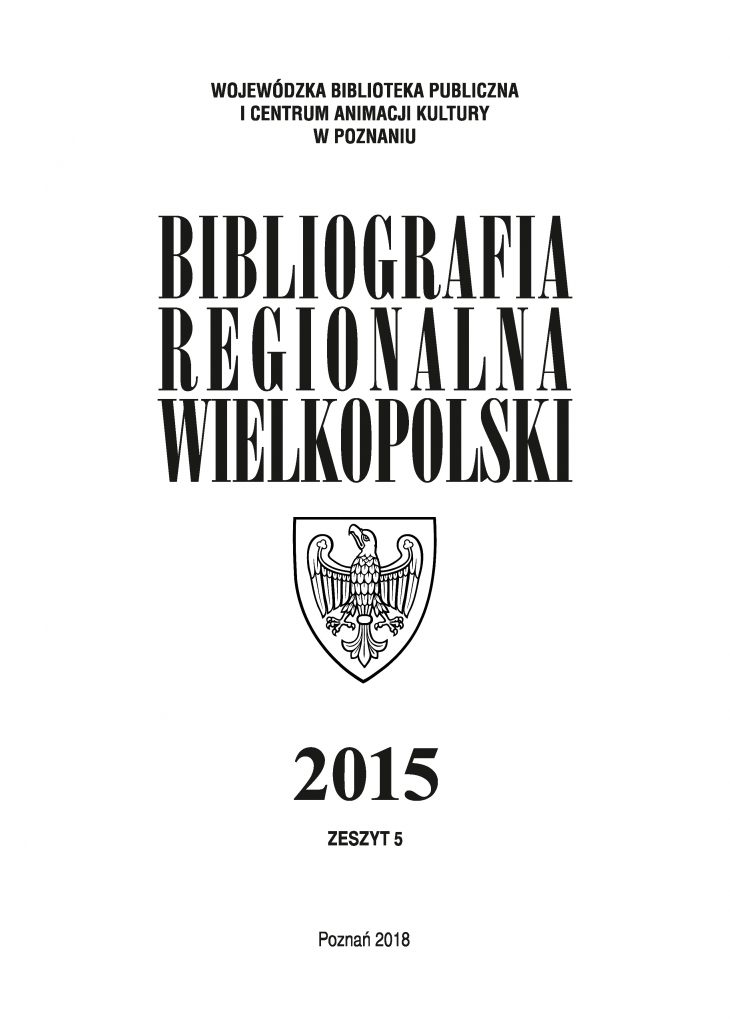Bibliografia Regionalna Wielkopolski – Zeszyt 5/2015