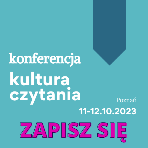 baner konferencji Kultura czytania 2023 zapisy